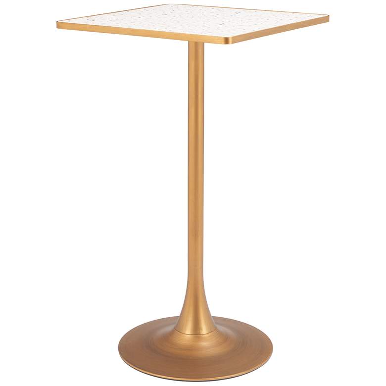 Image 1 Spot Bar Table Beige & Gold