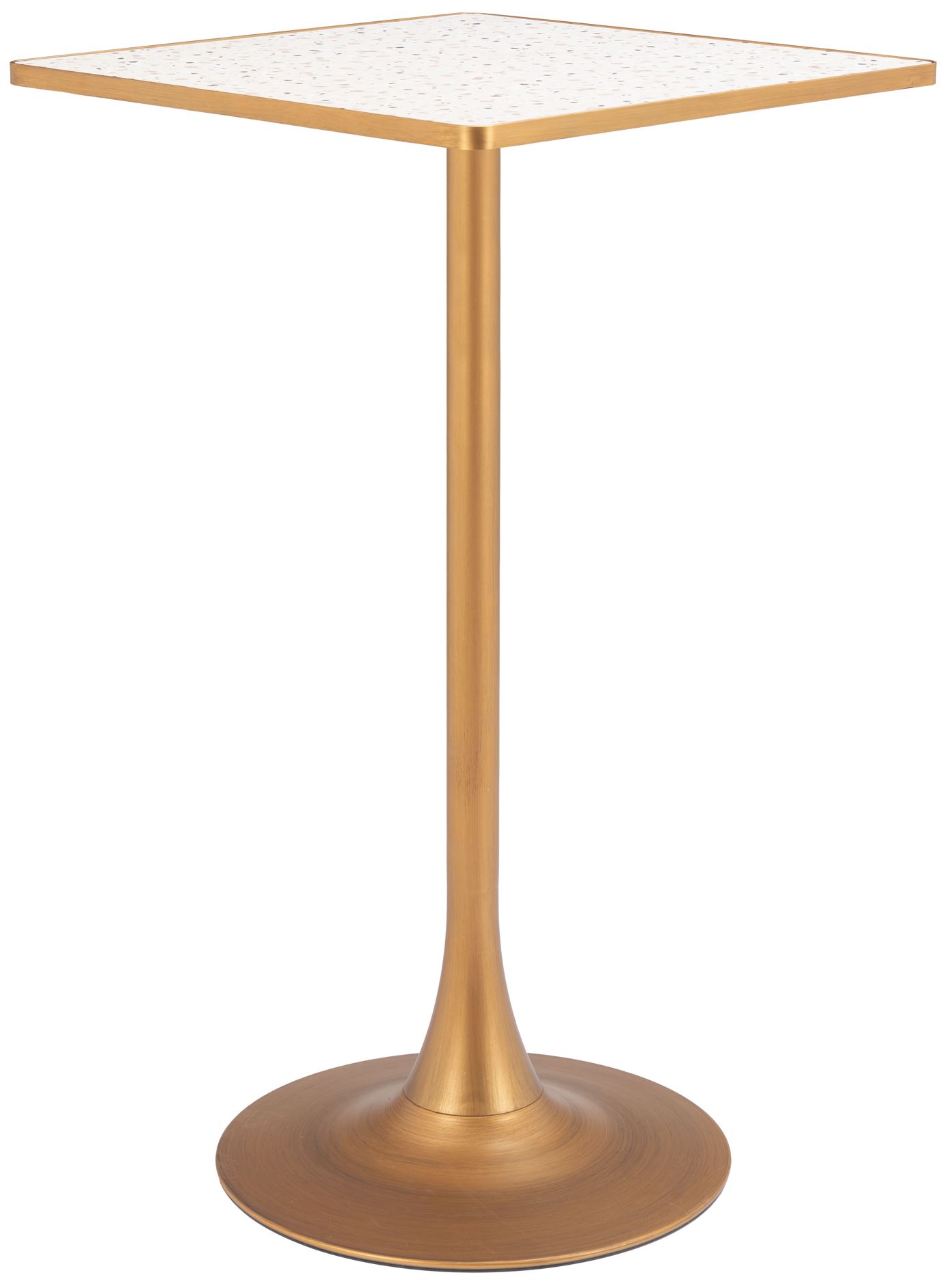 Image 3 Spot Bar Table Beige & Gold more views