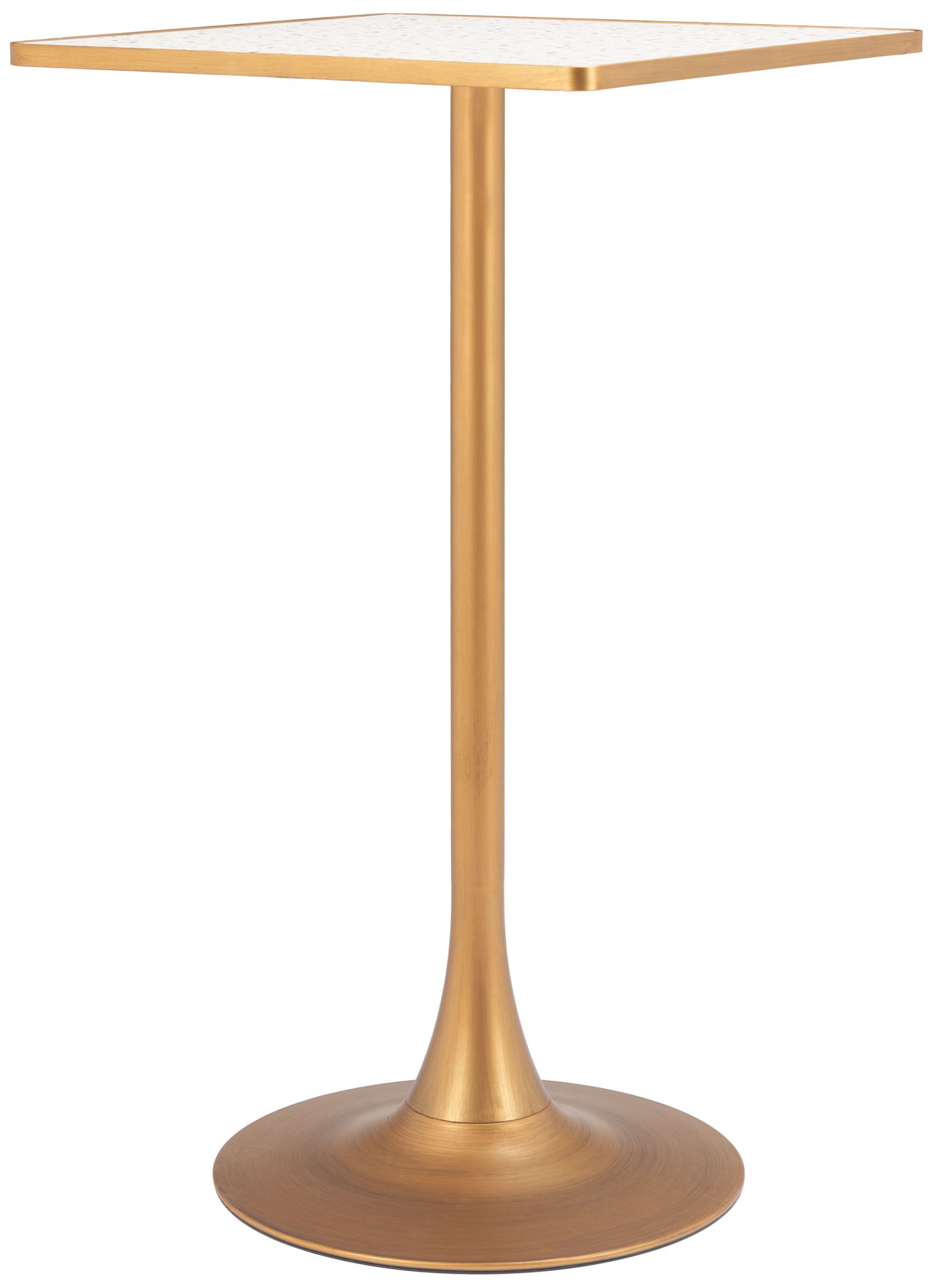 Image 4 Spot Bar Table Beige & Gold more views
