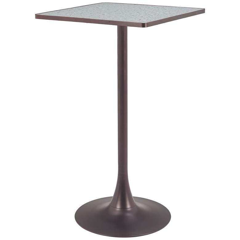 Image 1 Spot Bar Table Gray & Bronze