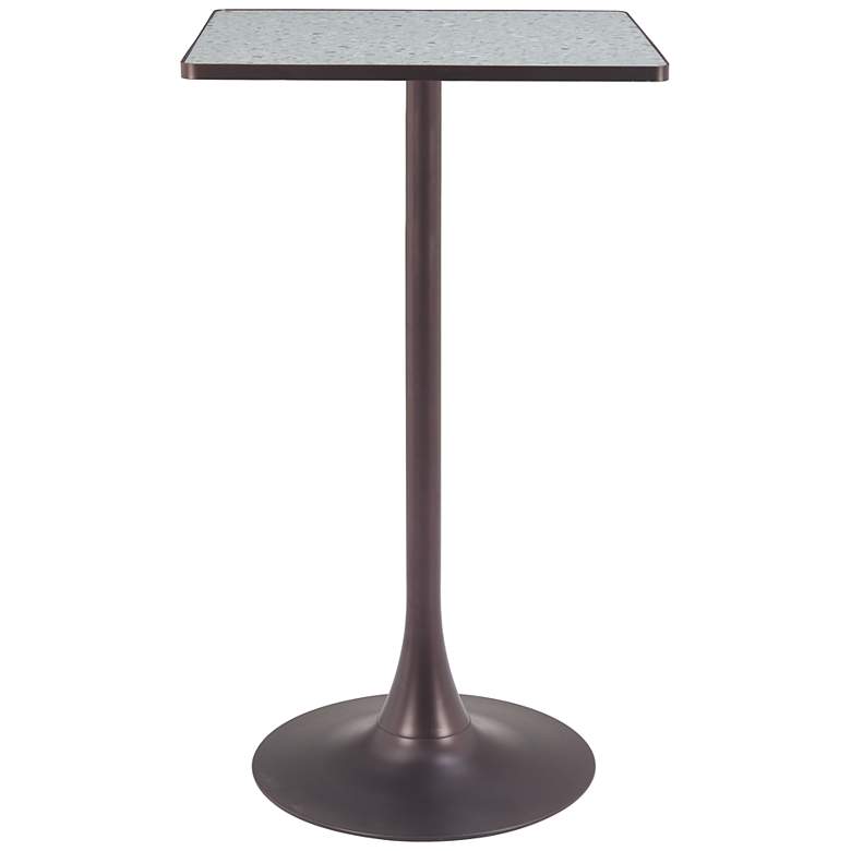 Image 2 Spot Bar Table Gray & Bronze more views