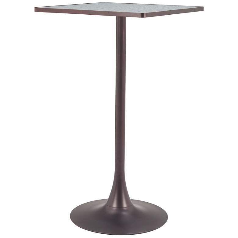 Image 4 Spot Bar Table Gray & Bronze more views