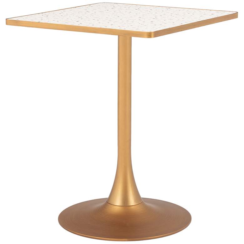 Image 1 Spot Bistro Table Beige & Gold