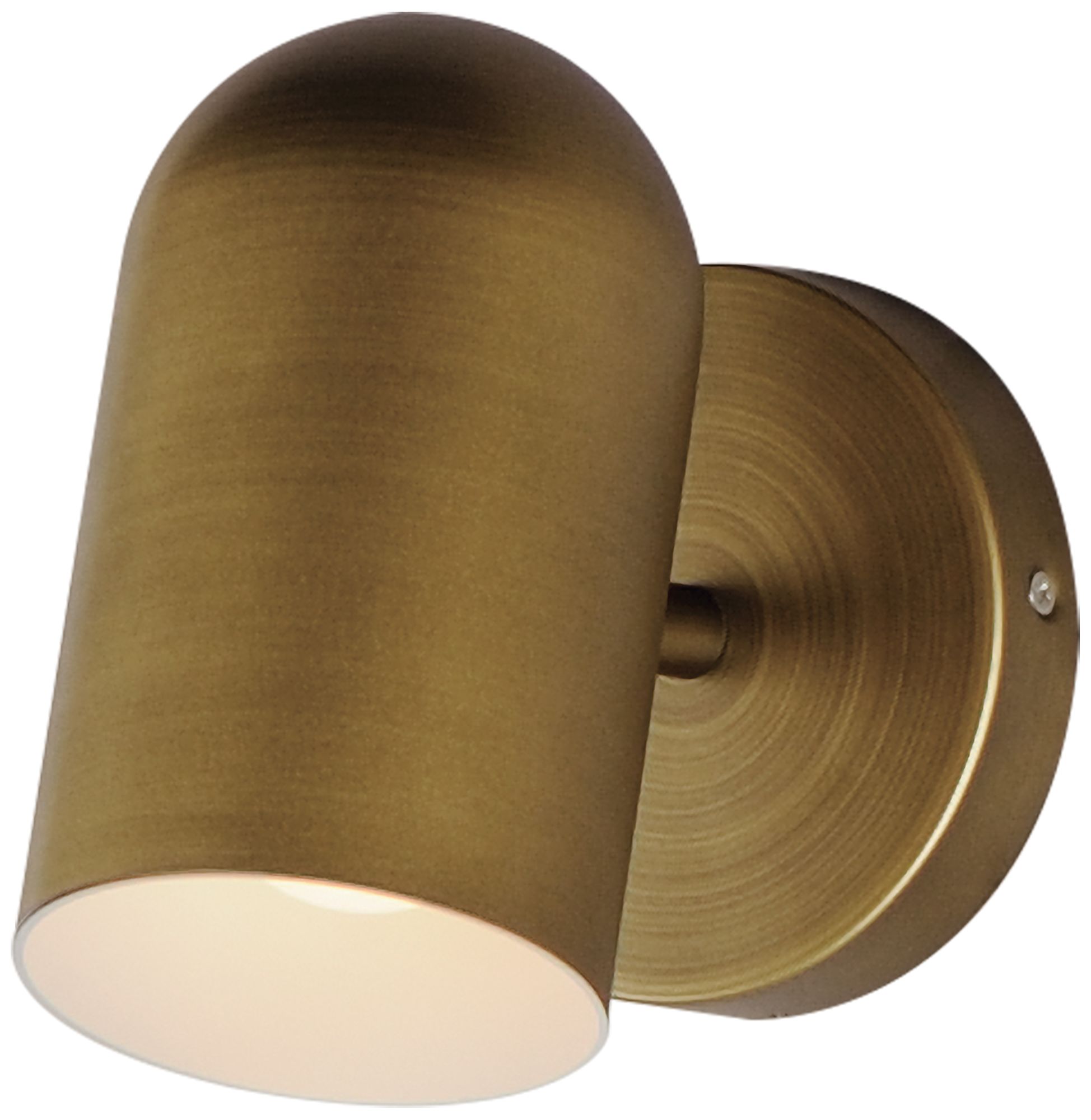 Spot Light 6 1/2"H Natural Aged Brass LED Outdoor Wall Light