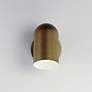 3_Spot Light 6 1/2"H Natural Aged Brass LED Outdoor Wall Light more views