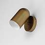 4_Spot Light 6 1/2"H Natural Aged Brass LED Outdoor Wall Light more views