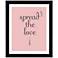 Spread The Love 18" High Framed Giclee Wall Art