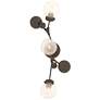 Sprig 29.8" High Bronze Sconce With Opaline Shade