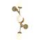 Sprig 29.8" High Modern Brass Sconce With Opal Glass Shade