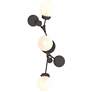 Sprig 29.8" High Natural Iron Sconce With Opal Glass Shade