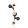 Sprig 29.8" High Natural Iron Sconce With Opaline Shade