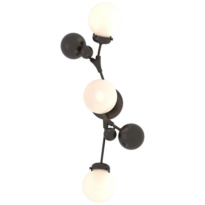 Image 1 Sprig 29.8" High Oil Rubbed Bronze Sconce With Opal Glass Shade