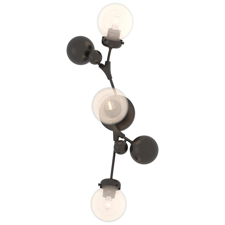 Image 1 Sprig 29.8" High Oil Rubbed Bronze Sconce With Opaline Shade