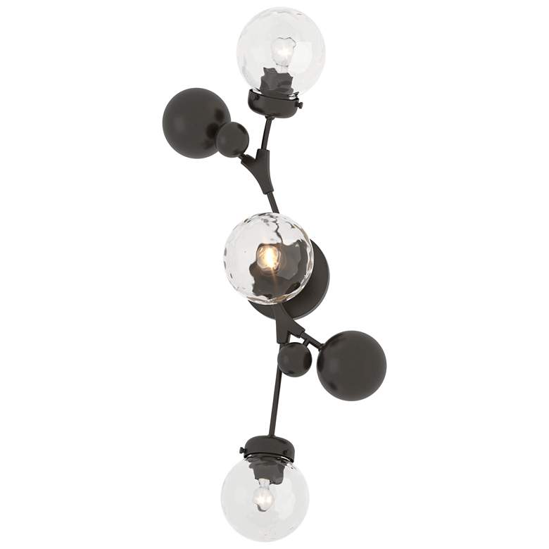 Image 1 Sprig 29.8" High Oil Rubbed Bronze Sconce With Water Glass Shade