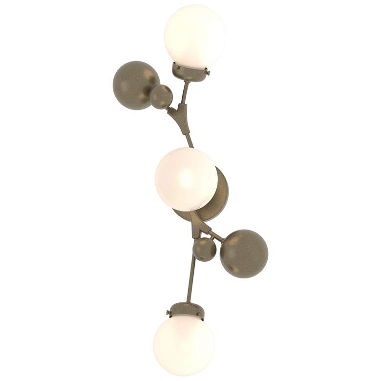 Image 1 Sprig 29.8" High Soft Gold Sconce With Opal Glass Shade