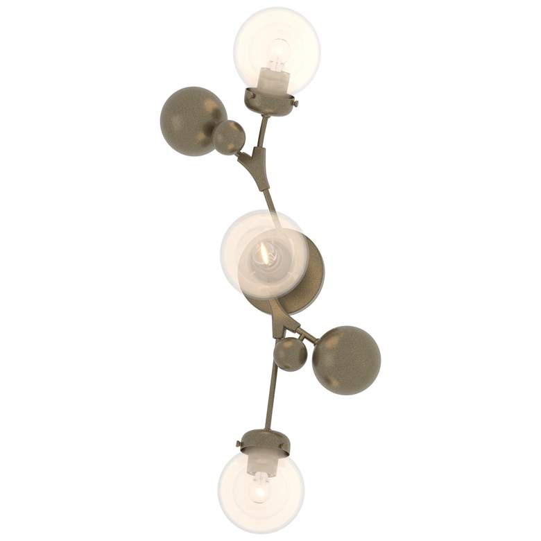 Image 1 Sprig 29.8" High Soft Gold Sconce With Opaline Shade