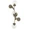 Sprig 29.8" High Soft Gold Sconce With Water Glass Shade