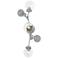 Sprig 29.8" High Vintage Platinum Sconce With Water Glass Shade
