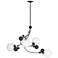 Sprig Pendant - Black Finish - Opaline
