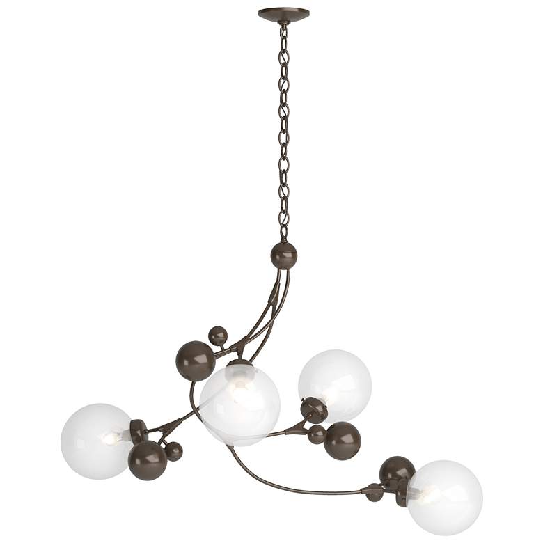 Image 1 Sprig Pendant - Bronze Finish - Opaline