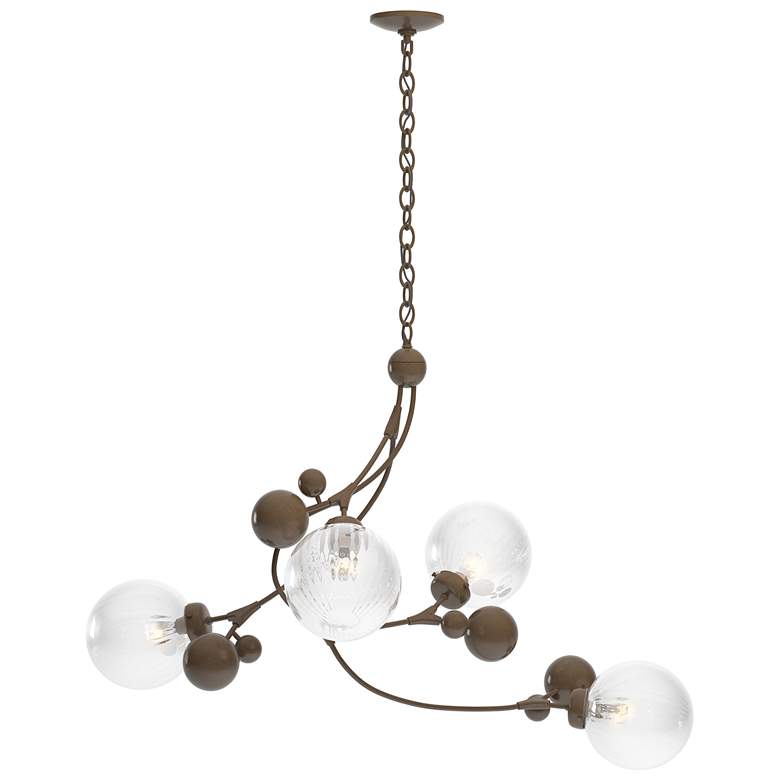 Image 1 Sprig Pendant - Bronze Finish - Water Glass