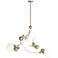 Sprig Pendant - Modern Brass - Opaline
