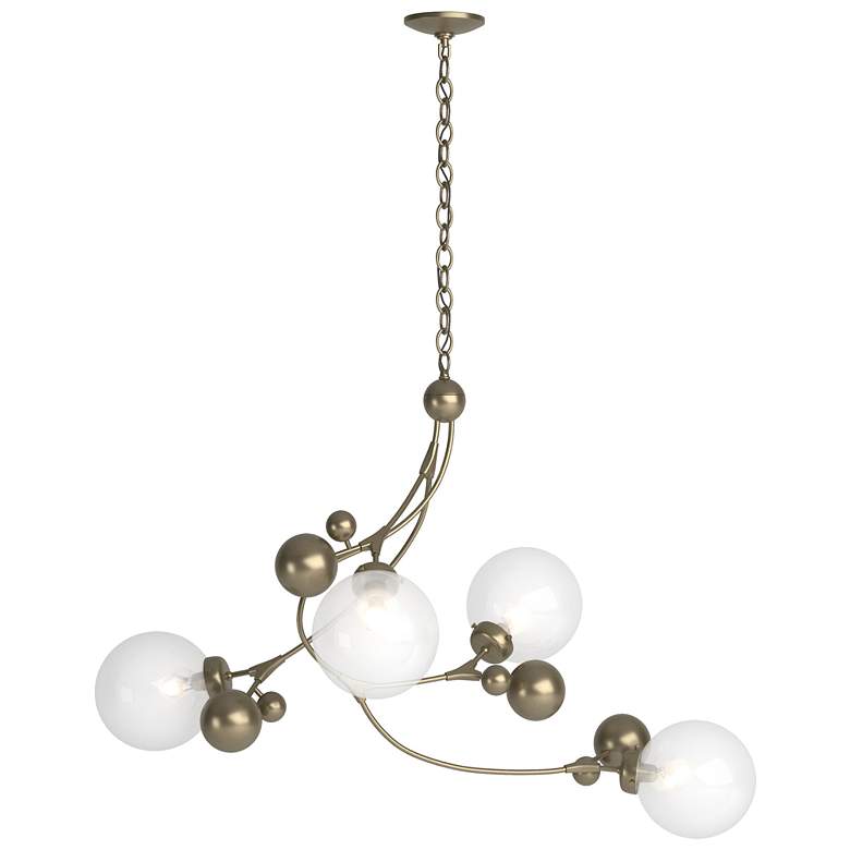 Image 1 Sprig Pendant - Soft Gold Finish - Opaline