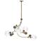 Sprig Pendant - Soft Gold Finish - Water Glass