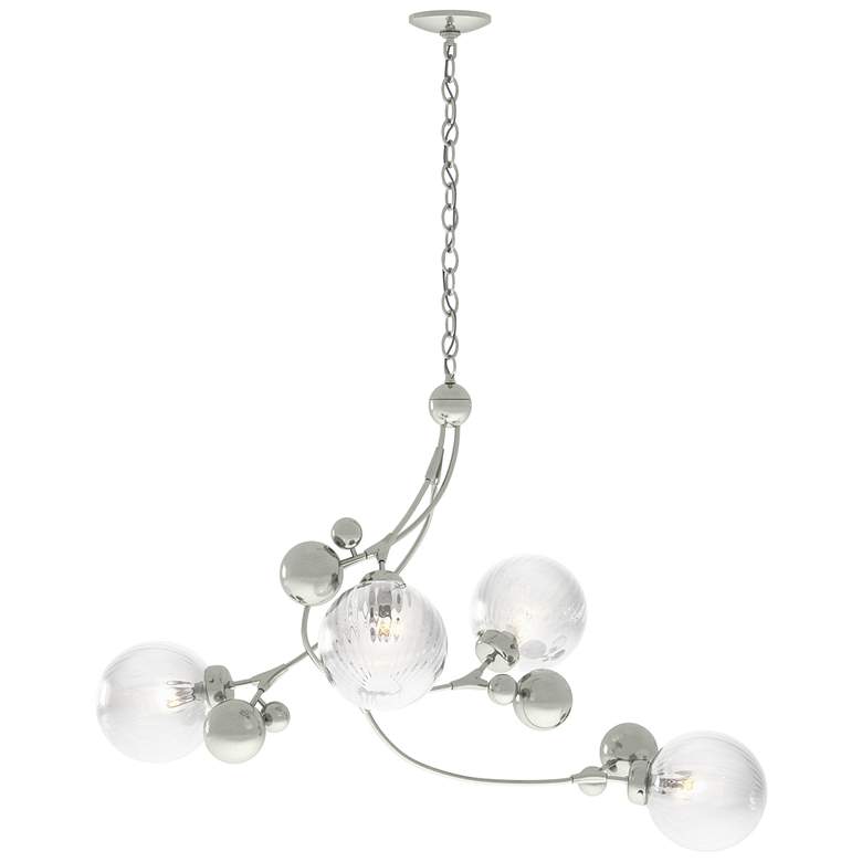 Image 1 Sprig Pendant - Sterling Finish - Water Glass
