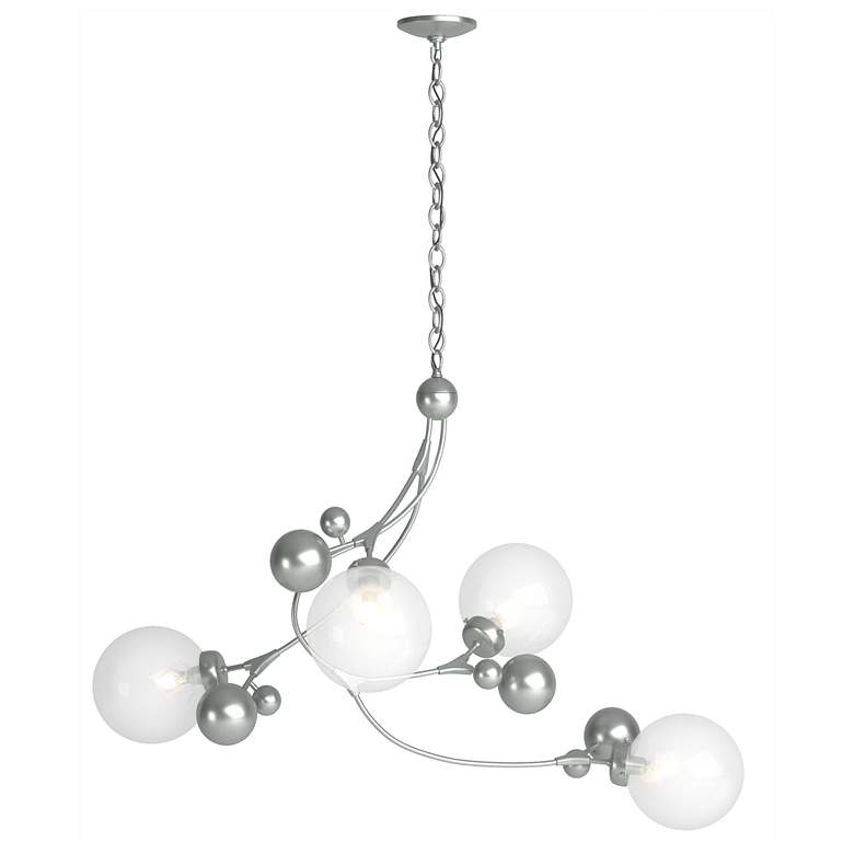 Image 1 Sprig Pendant - Vintage Platinum Finish - Opaline