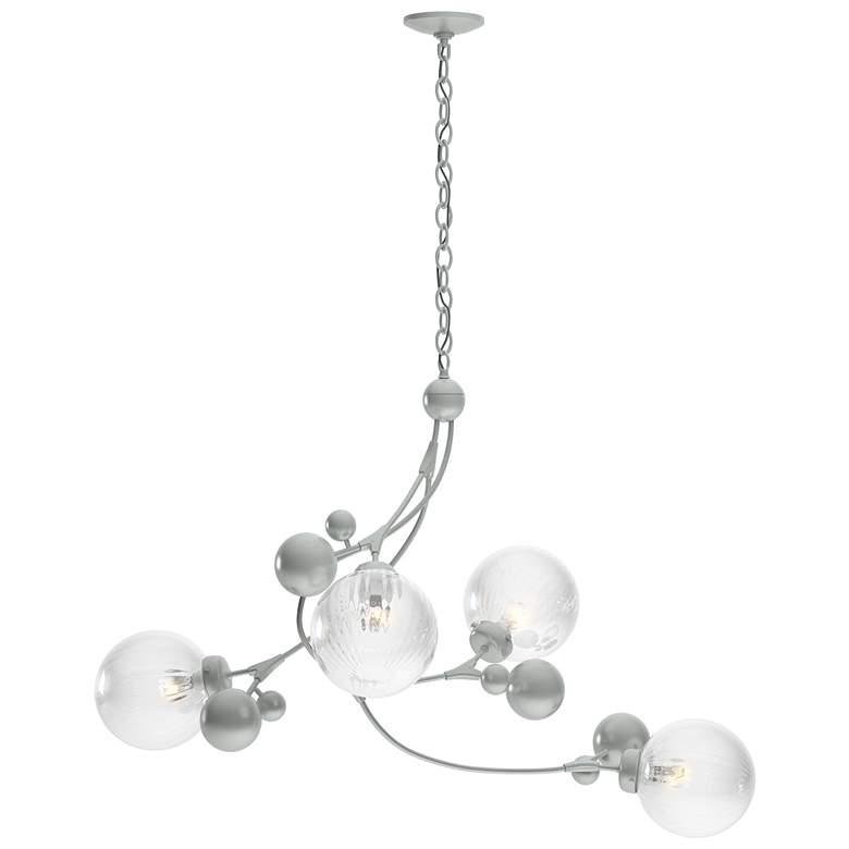 Image 1 Sprig Pendant - Vintage Platinum Finish - Water Glass