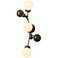 Sprig Sconce - Dark Smoke Finish - Opal Glass