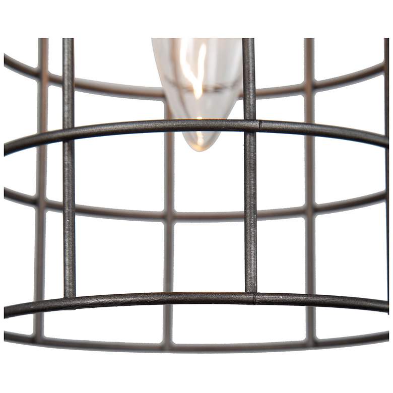 Image 4 Sprin 5.2" Wide Gray 1-Light Cylinder Pendant more views