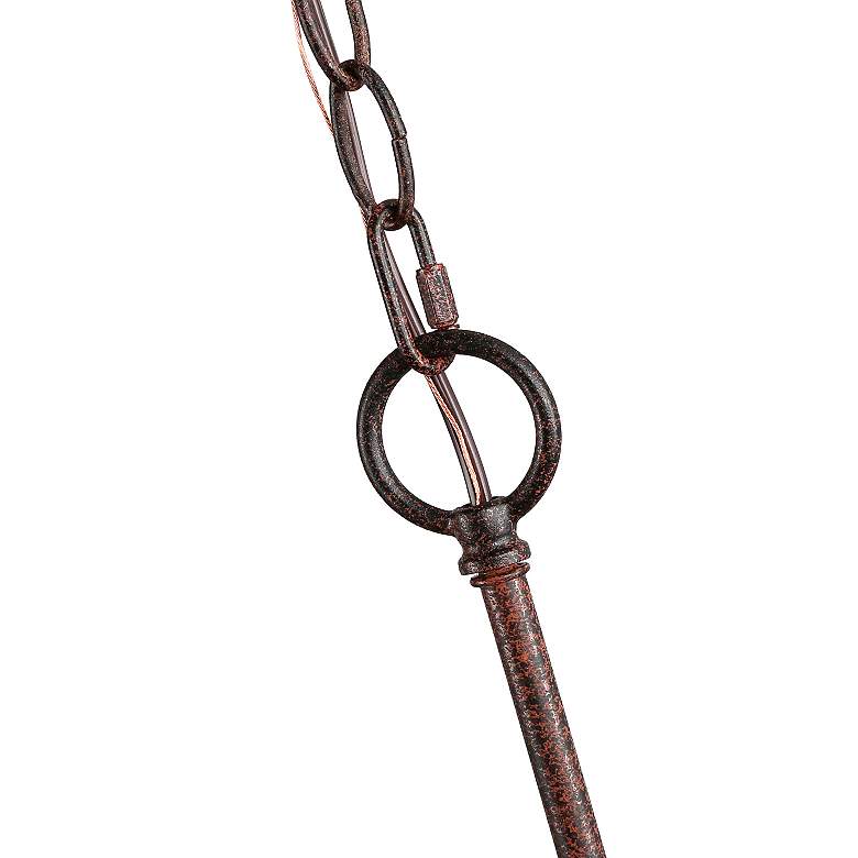 Image 6 Sprin 9" Wide 3-Light Open Candelabra Rustic Iron Mini Pendant more views
