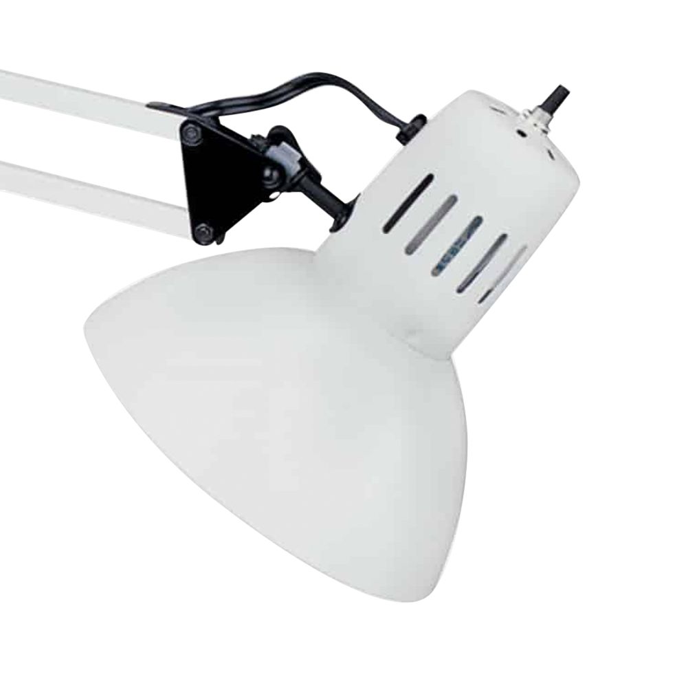 Image 2 Spring Balanced Clamp 36" High Gloss White Task Lamp more views
