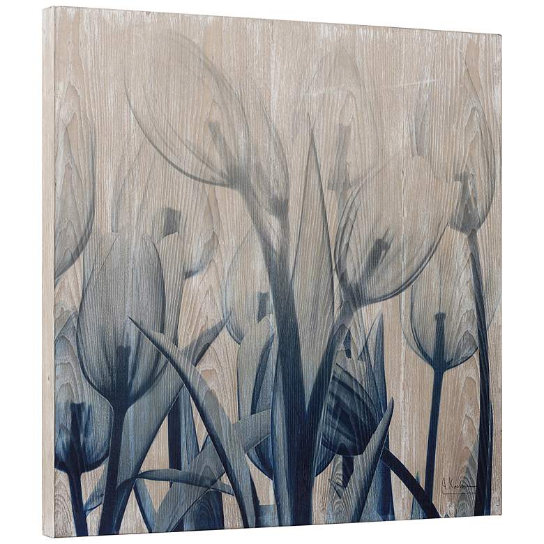 Image 5 Spring Bloom B 24 inch Square Giclee Printed Wood Wall Art more views