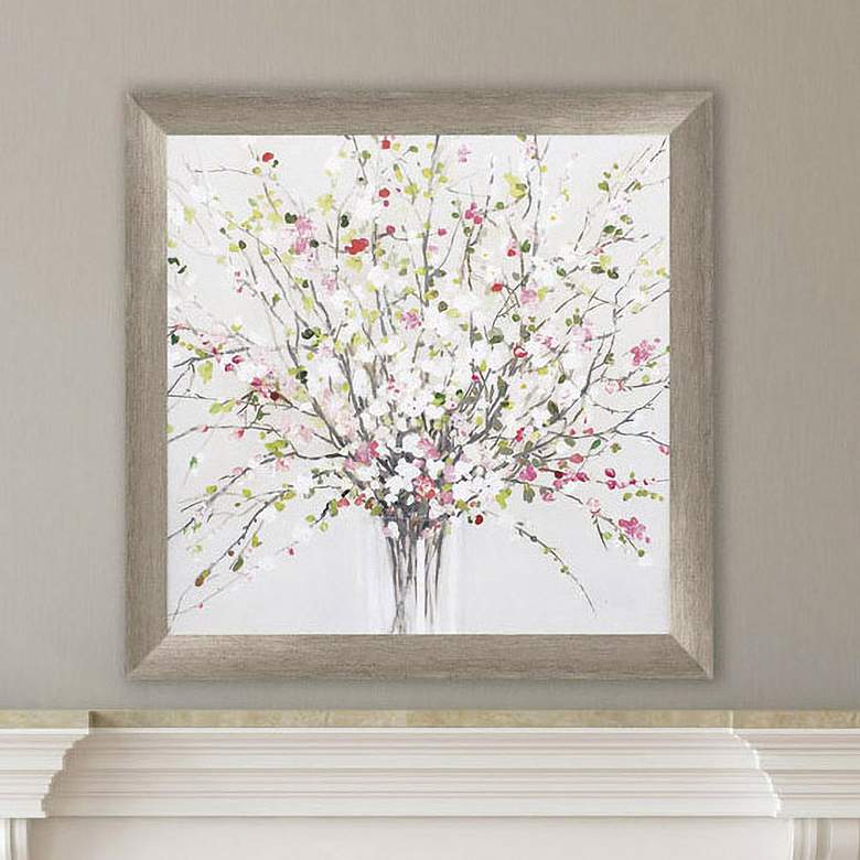 Image 1 Spring Bouquet 30 inch Square Framed Wall Art