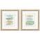 Spring Branch 16"W x 18"H Framed Art Set of 2
