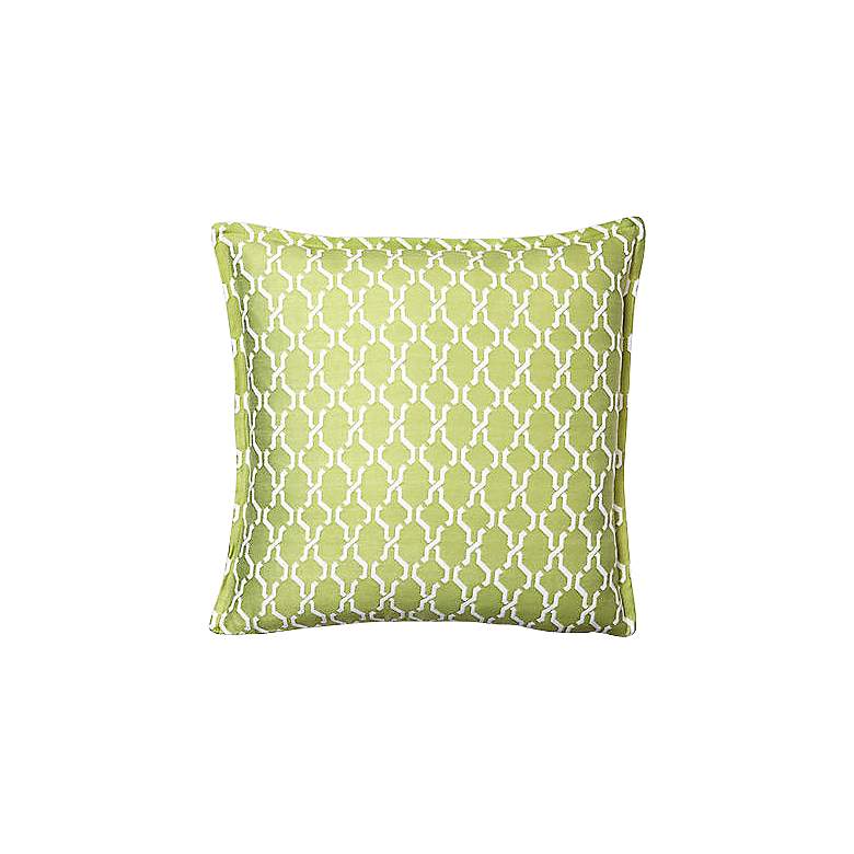 Image 1 Spring Chain 17 inch Square Outdoor Throw Pillow