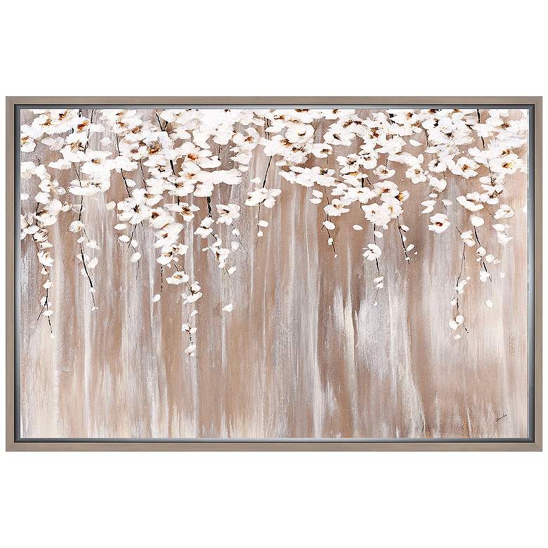 Image 1 Spring Drizzle 21 3/4 inch Wide Framed Canvas Wall Art