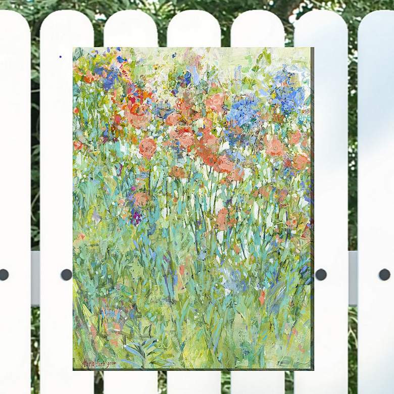 Image 1 Spring Essence 40" High Rectangular Outdoor Canvas Wall Art