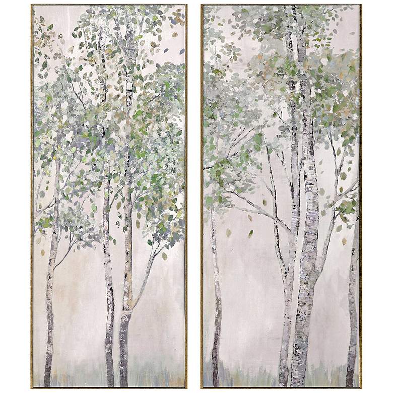 Image 1 Spring First Breath 12"W x 30"H Non-Glass Framed Art Set of 2