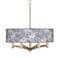 Spring Flowers Ava 6-Light Nickel Pendant Chandelier