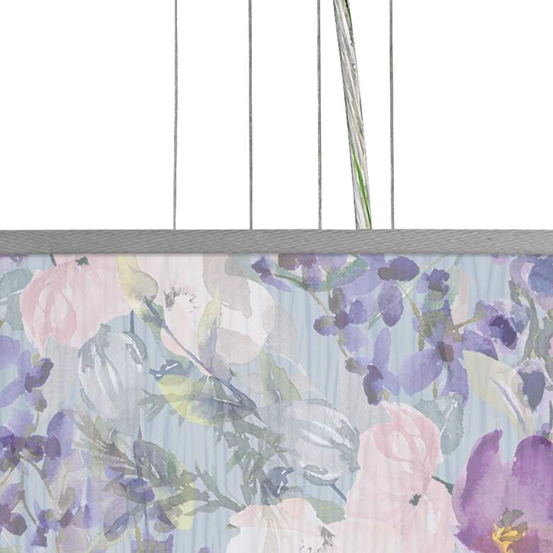 Image 2 Spring Flowers Giclee 24" Wide 4-Light Pendant Chandelier more views