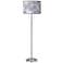 Spring Flowers Giclee Brushed Nickel Garth Floor Lamp