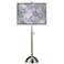 Spring Flowers Giclee Brushed Nickel Table Lamp