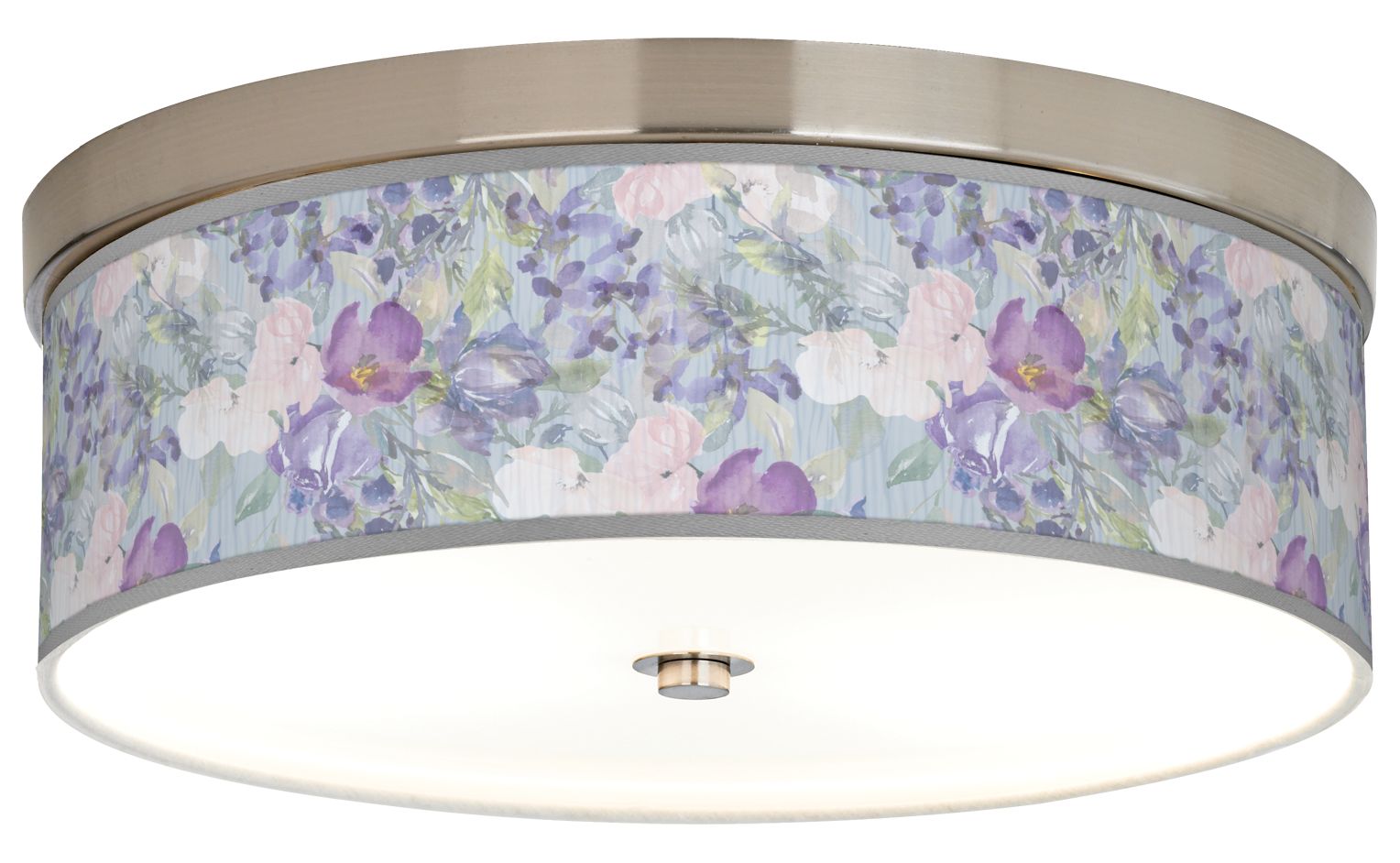 purple flush mount light