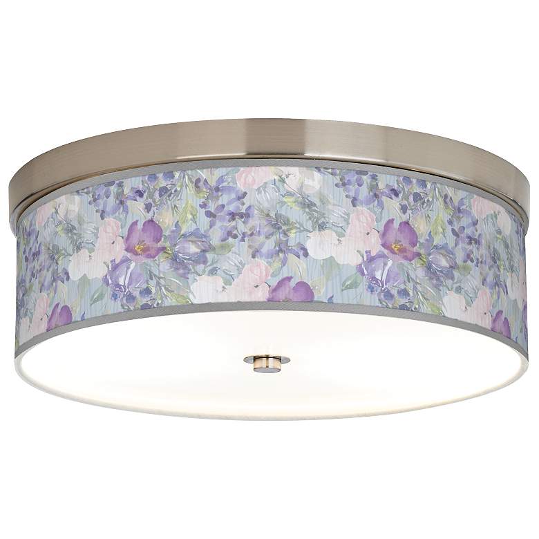 Image 1 Spring Flowers Giclee Energy Efficient Ceiling Light