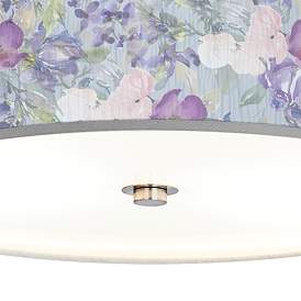 Image3 of Spring Flowers Giclee Energy Efficient Ceiling Light more views