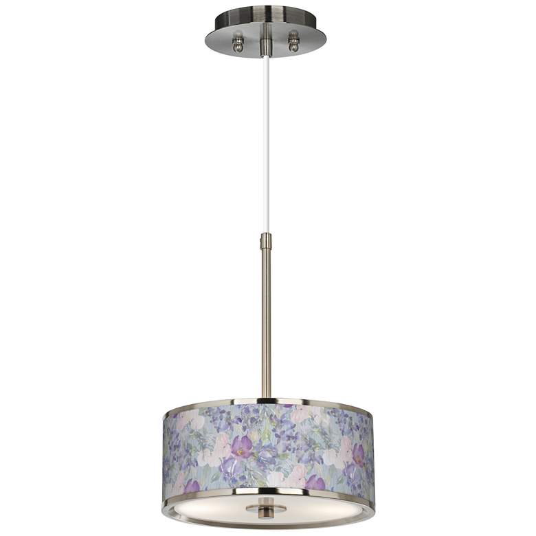 Spring Flowers Giclee Glow 10 1/4&quot; Wide Pendant Light